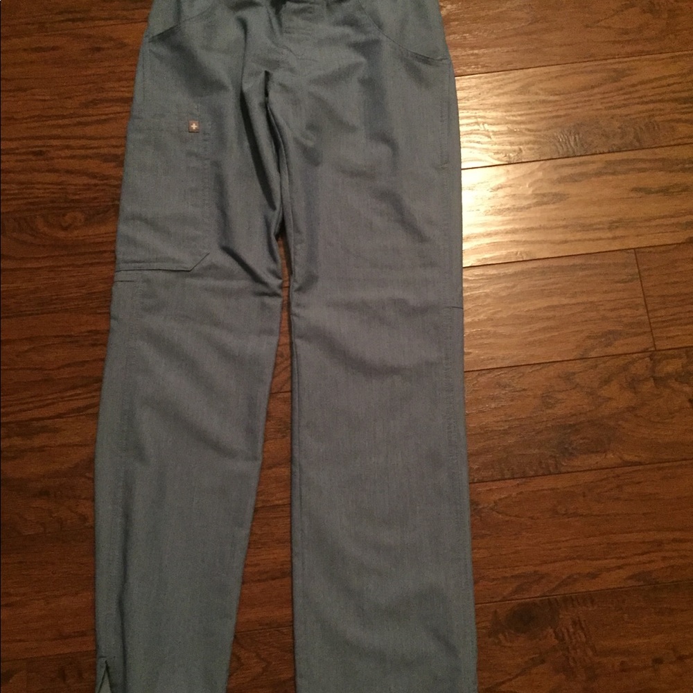 Rare heather denim Figs XXS set